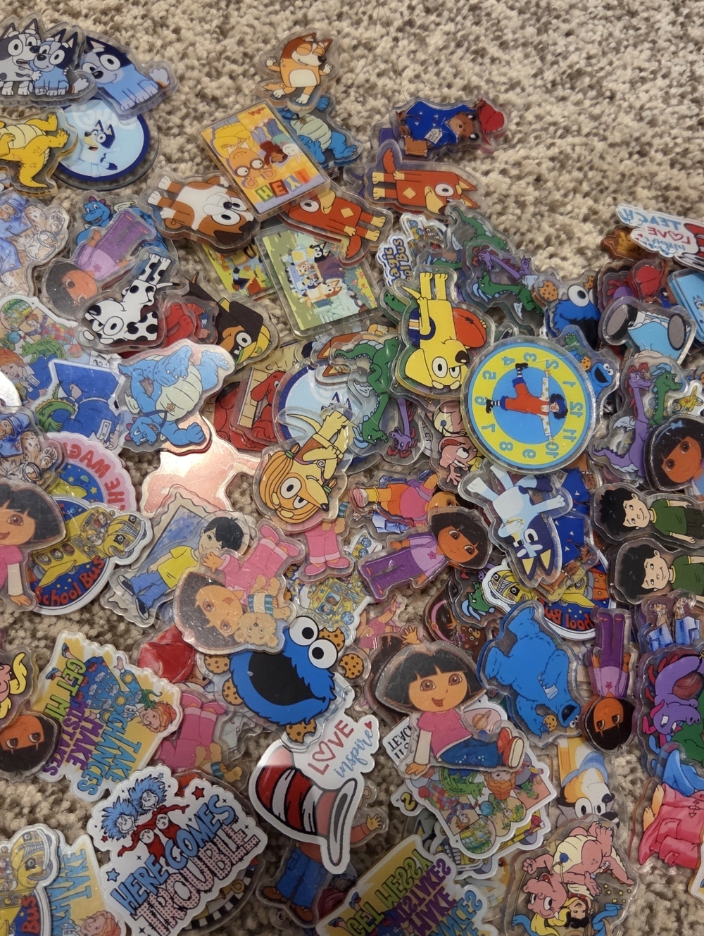 Kids TV Shows 4cm Acrylics For Diy-50pcs